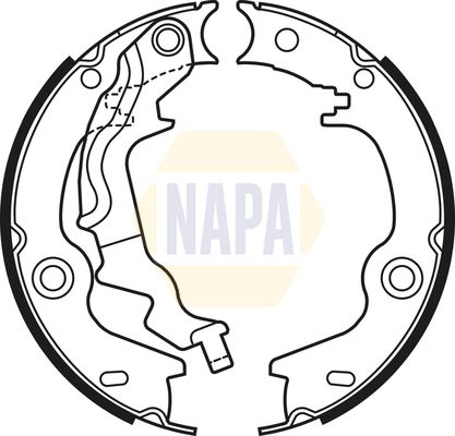 Napa NBS5037 Brake Shoe Set, parking brake - 1