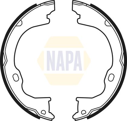 Napa NBS5043 Brake Shoe Set, parking brake - 1