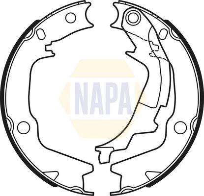 Napa NBS5046 Brake Shoe Set, parking brake - 1