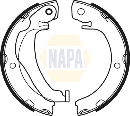 Napa NBS5047 Brake Shoe Set, parking brake - 1