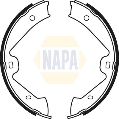 Napa NBS5051 Brake Shoe Set, parking brake - 1