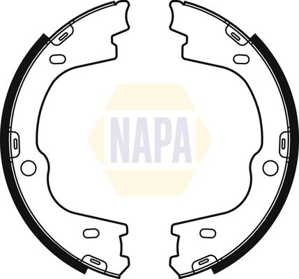 Napa NBS5055 Brake Shoe Set, parking brake - 1