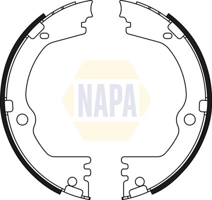 Napa NBS5060 Brake Shoe Set, parking brake - 1