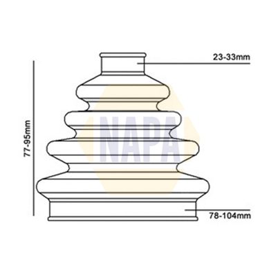 Napa NCB1001 Bellow, drive shaft - 2
