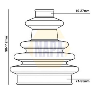Napa NCB1002 Bellow, drive shaft - 2