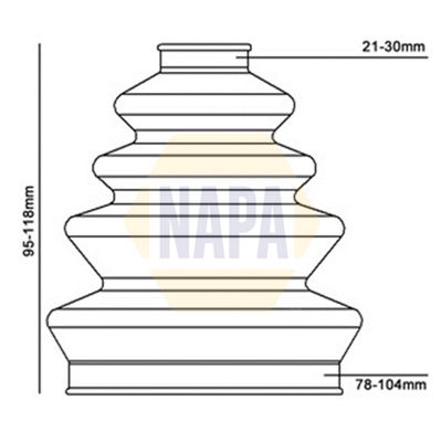 Napa NCB1004 Bellow, drive shaft - 3