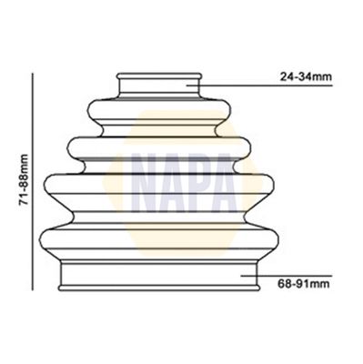 Napa NCB1005 Bellow, drive shaft - 3