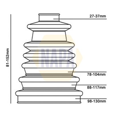 Napa NCB8002 Bellow, drive shaft - 3