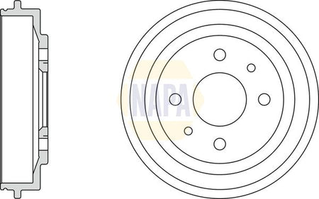Napa NDR1002 Brake Drum - 1