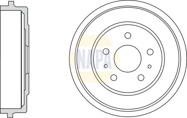 Napa NDR1004 Brake Drum - 1