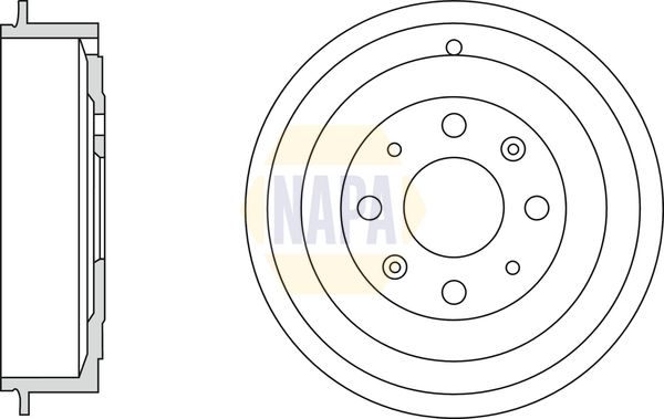 Napa NDR1006 Brake Drum - 1