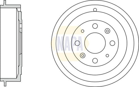 Napa NDR1006 Brake Drum - 1
