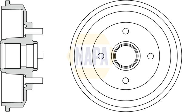 Napa NDR1007 Brake Drum - 1