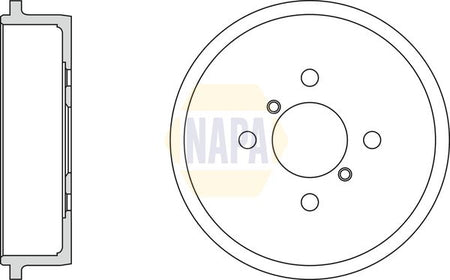 Napa NDR1009 Brake Drum - 1