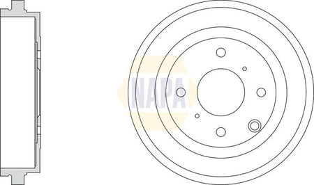 Napa NDR1010 Brake Drum - 1