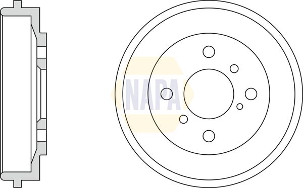 Napa NDR1011 Brake Drum - 1