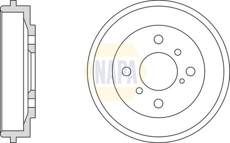 Napa NDR1011 Brake Drum - 1