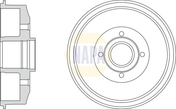 Napa NDR1012 Brake Drum - 1