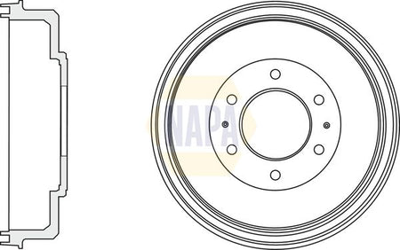 Napa NDR1013 Brake Drum - 1