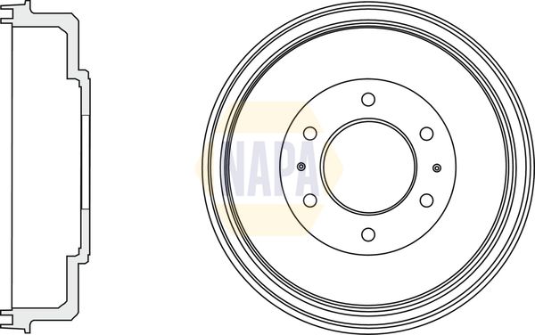 Napa NDR1013 Brake Drum - 1