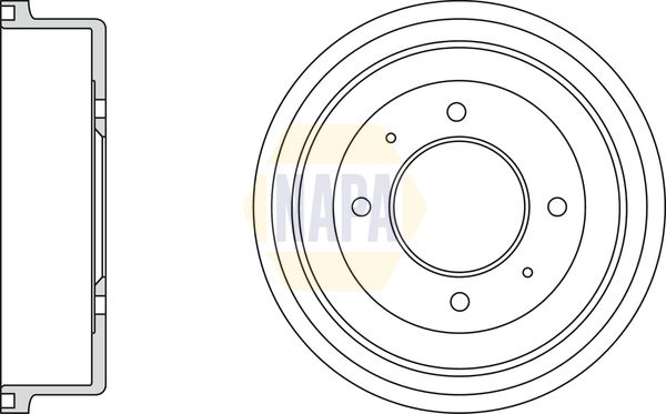 Napa NDR1014 Brake Drum - 1