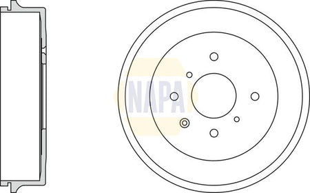Napa NDR1015 Brake Drum - 1