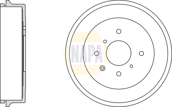 Napa NDR1015 Brake Drum - 1