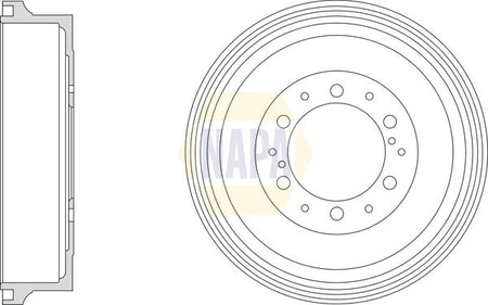 Napa NDR1018 Brake Drum - 1