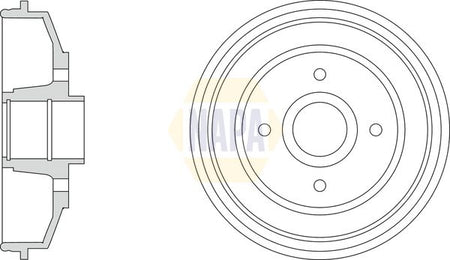 Napa NDR1019 Brake Drum - 1