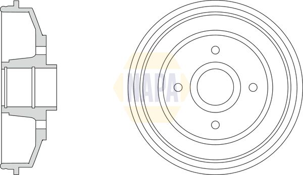 Napa NDR1019 Brake Drum - 1