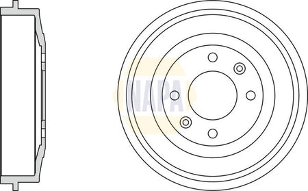 Napa NDR1022 Brake Drum - 1