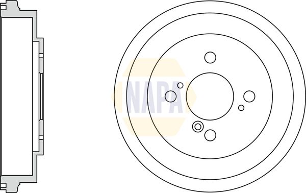 Napa NDR1023 Brake Drum - 1