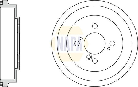 Napa NDR1023 Brake Drum - 1