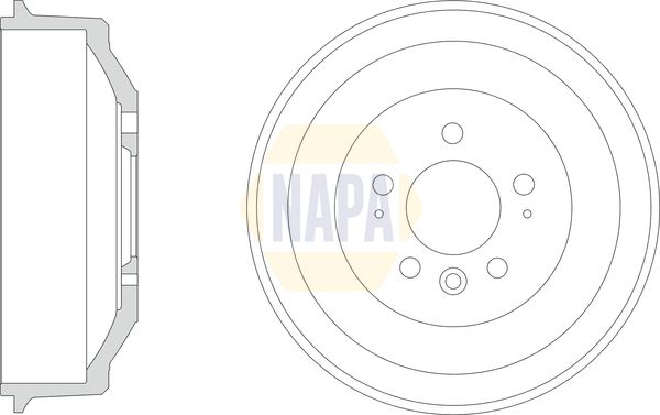 Napa NDR1024 Brake Drum - 1