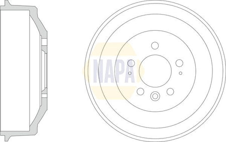 Napa NDR1024 Brake Drum - 1