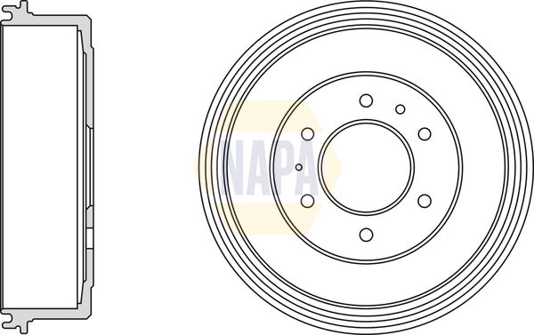 Napa NDR1026 Brake Drum - 1