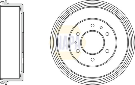 Napa NDR1026 Brake Drum - 1
