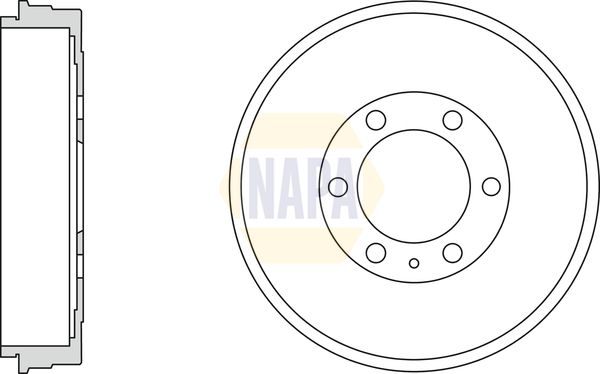 Napa NDR1027 Brake Drum - 1
