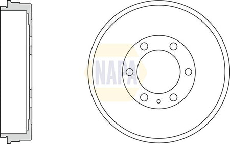 Napa NDR1027 Brake Drum - 1