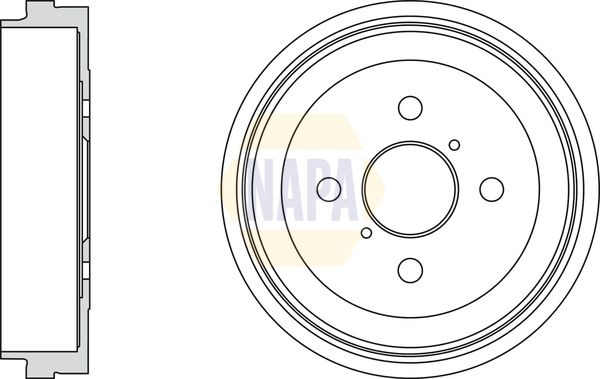 Napa NDR1028 Brake Drum - 1