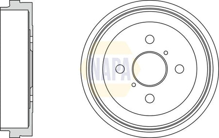 Napa NDR1028 Brake Drum - 1