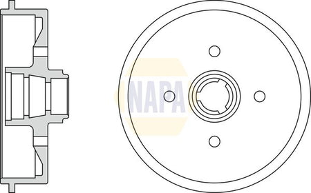 Napa NDR1033 Brake Drum - 1