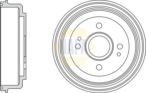 Napa NDR1035 Brake Drum - 1