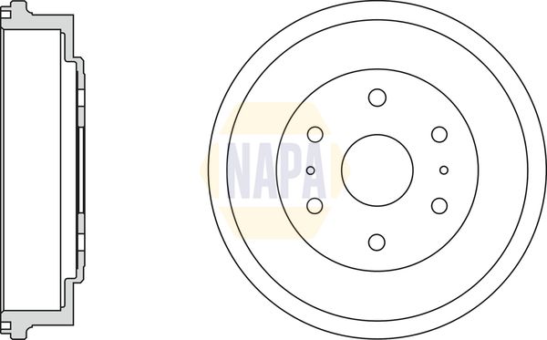 Napa NDR1036 Brake Drum - 1