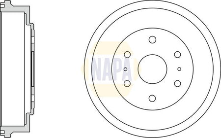 Napa NDR1036 Brake Drum - 1