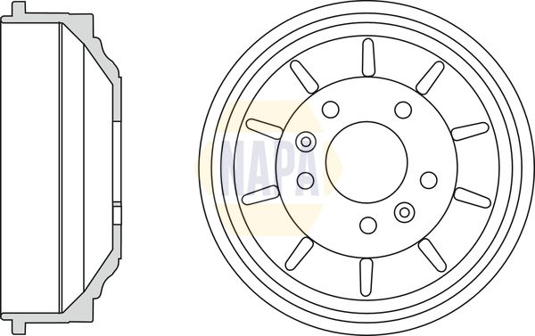 Napa NDR1040 Brake Drum - 1