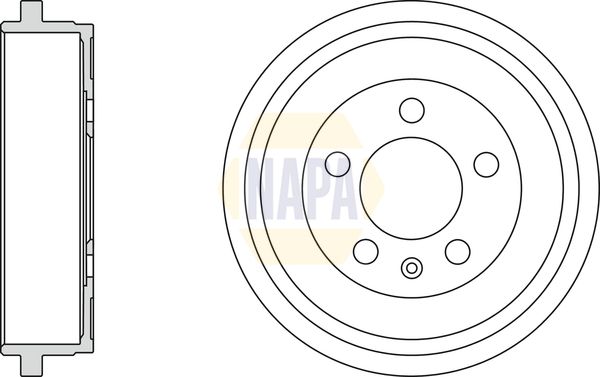 Napa NDR1043 Brake Drum - 1