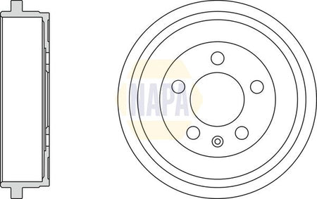 Napa NDR1043 Brake Drum - 1