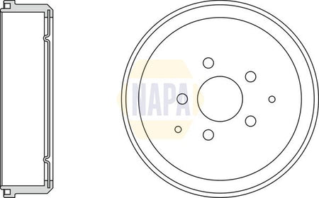 Napa NDR1044 Brake Drum - 1