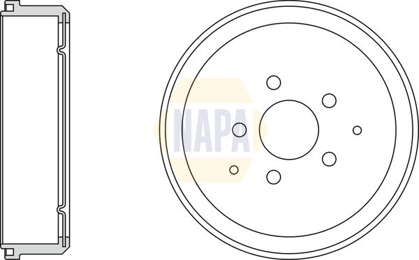 Napa NDR1044 Brake Drum - 1